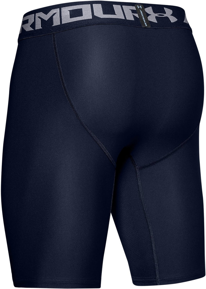 Under Armour HeatGear Armour Men's Long Compression Shorts, Black/Graphite, SM