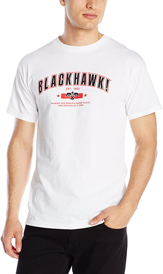BLACKHAWK Men's Dirtbag Short Sleeve T-Shirt (White, Medium) - 90DB02WH-MD - Tactical Closeout