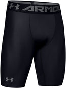 Under Armour HeatGear Armour Men's Long Compression Shorts, Black/Graphite, SM