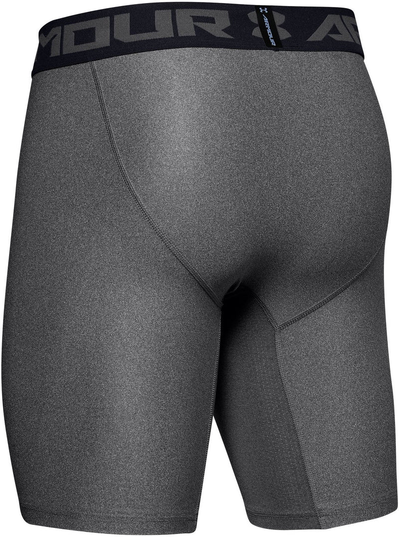 Under Armour HeatGear Armour Men's Long Compression Shorts, Black/Graphite, SM