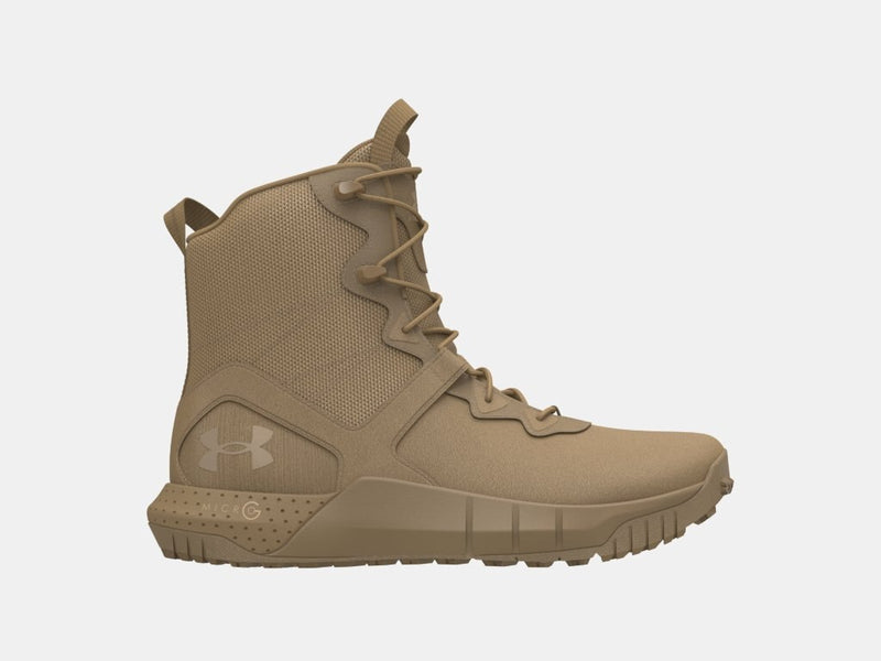 Under Armour Men's UA Micro G Valsetz Leather Boots, Coyote - 3024009-200