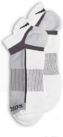 Saucony Inferno Ultralight No Show Socks 3 Pack, White, X