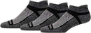 Saucony Inferno No Show Tab Socks 3 Pack, Black White Marl, L