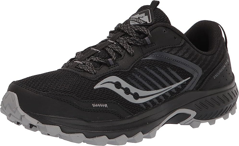 Saucony Excursion TR15 Men's Running Shoes, Black/Shadow - 8W