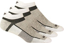 Saucony Inferno Ultralight No Show Socks 3 Pack, White, L