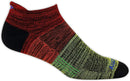 Saucony Inferno No Show Tab Socks 3 Pack, Rainbow Assort, M