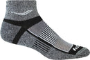 Saucony Inferno Quarter Socks 3 Pack, Black White Marl, L