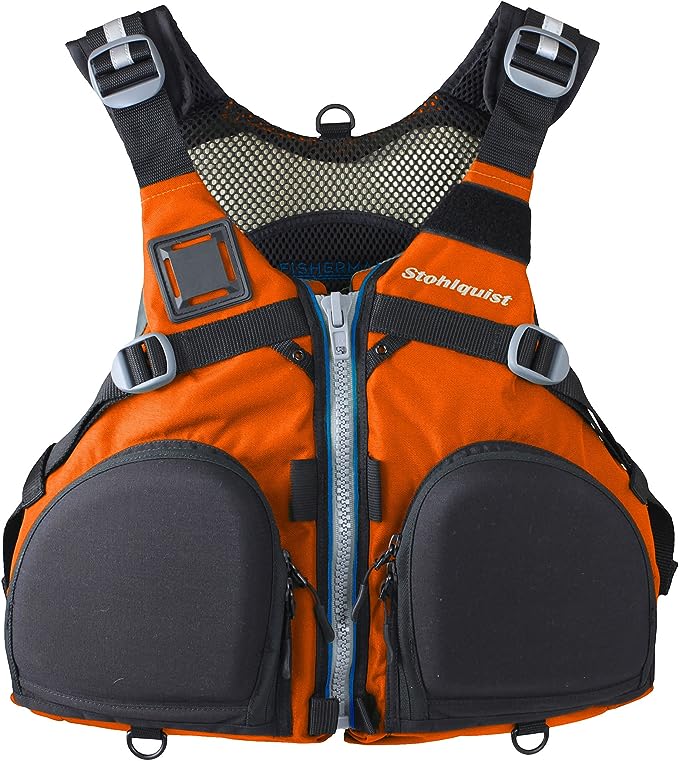 Stohlquist Fisherman Lifejacket Orange SM/MD (PFD)