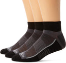 Saucony Inferno Quarter Socks 3 Pack, Black, M