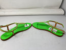 Via Spiga Cynna Women US 6 Green Thong Sandal