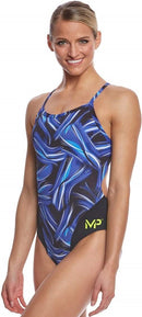 Aqua Sphere MP Michael Phelps Women's Diablo Mid Back One Piece Swimsuit - SW254
