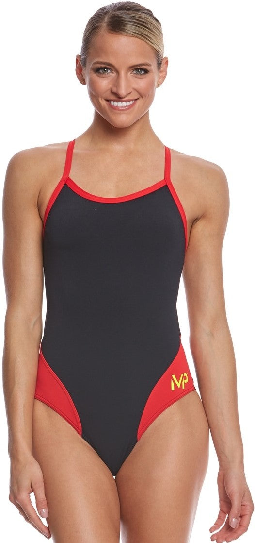 Aqua Sphere MP Michael Phelps Women's Splice Mid Back One Piece Swimsuit SW2520