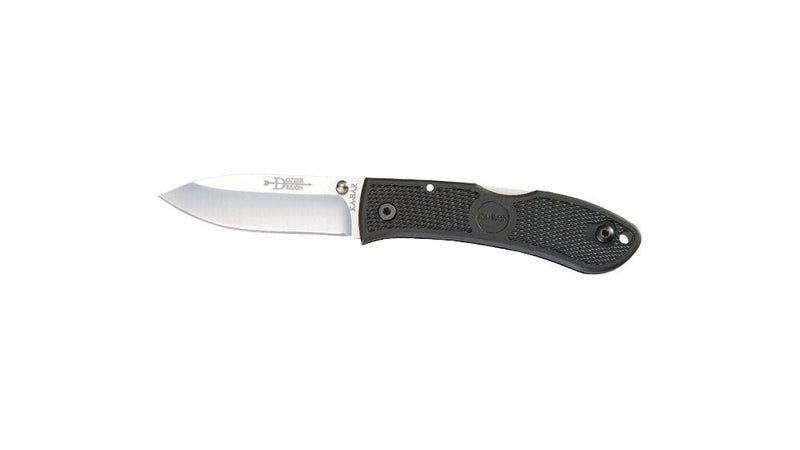 KA-BAR Knives Kb4072 Plain Dozier Mini Folder Black Zytel Handle