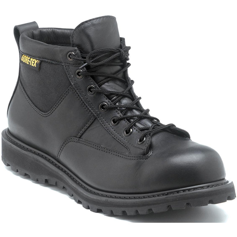 Rocky Mens Black Leather Goretex Work Northern Ops Chukka Boots