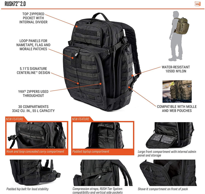5.11 Rush 72 2.0 Backpack