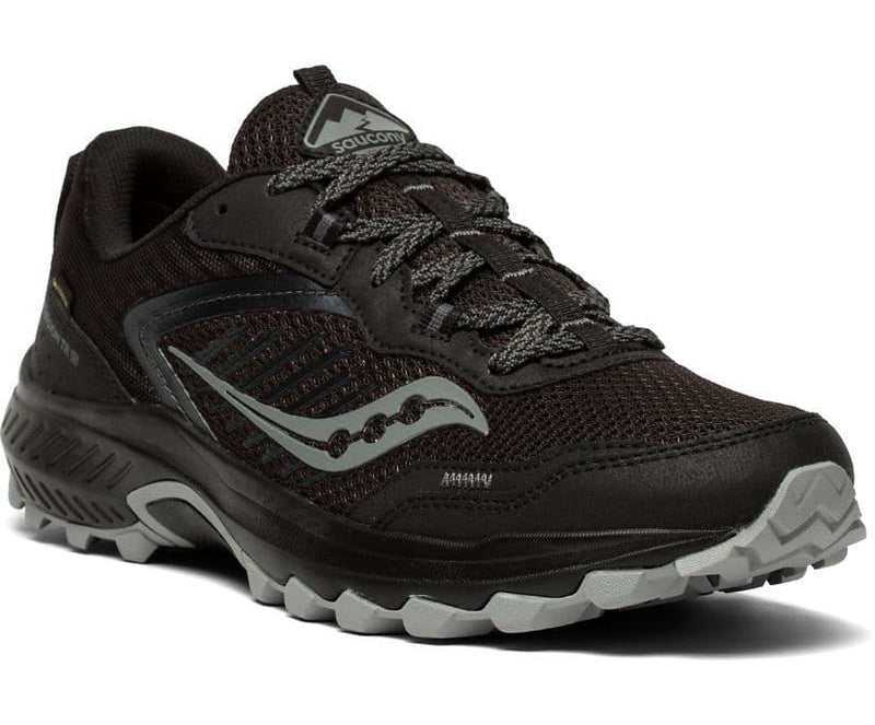 Saucony Excursion TR15 GTX Men's Running Shoes, Black/Shadow - 10M