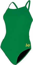 Aqua Sphere MP Michael Phelps Women's Solid Mid Back One Piece Swimsuit - SW2530