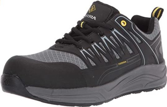 Terra Rebound Men's Slip Resistant Athletic Composite Toe Sneaker - TR106001BLG