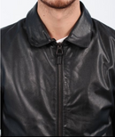 Wolsey Goat Leather Black Flight Jacket, Size M Genuine - Tactical Closeouts