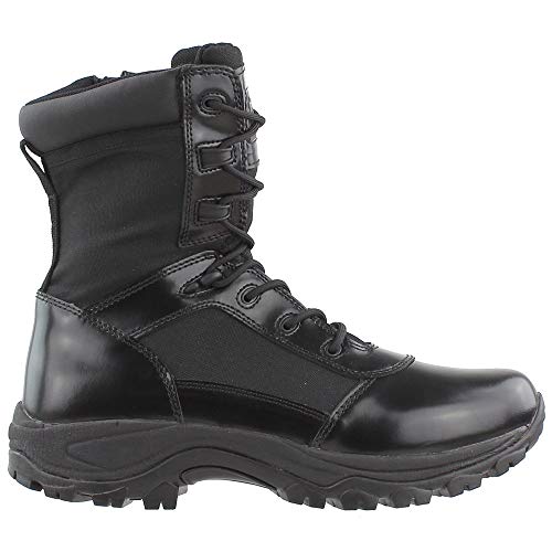 TR Belleville TR906Z Men's 6" Hot Weather High Shine Side-Zip Boot, Black